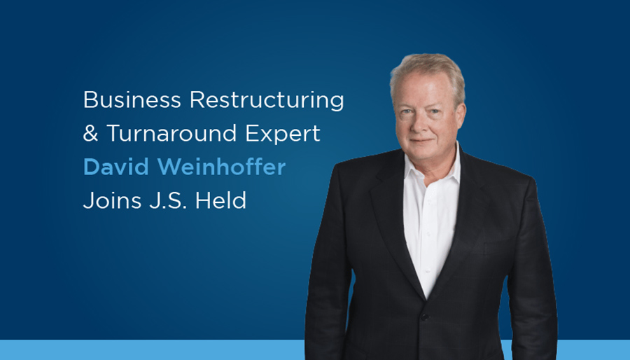 David Weinhoffer joins J.S. Held as senior managing director 