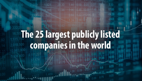 The 25 largest publicly listed companies in the world
