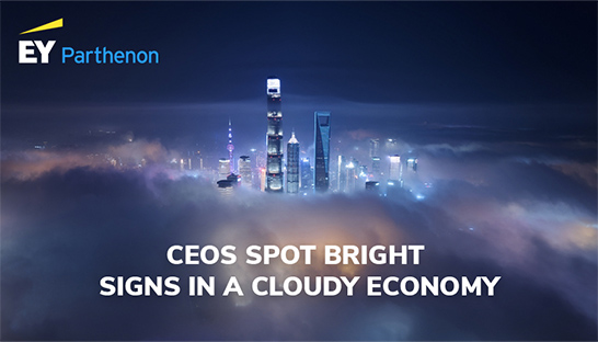EY-Parthenon CEO Outlook: Chief Executives spot bright signs in a cloudy economy
