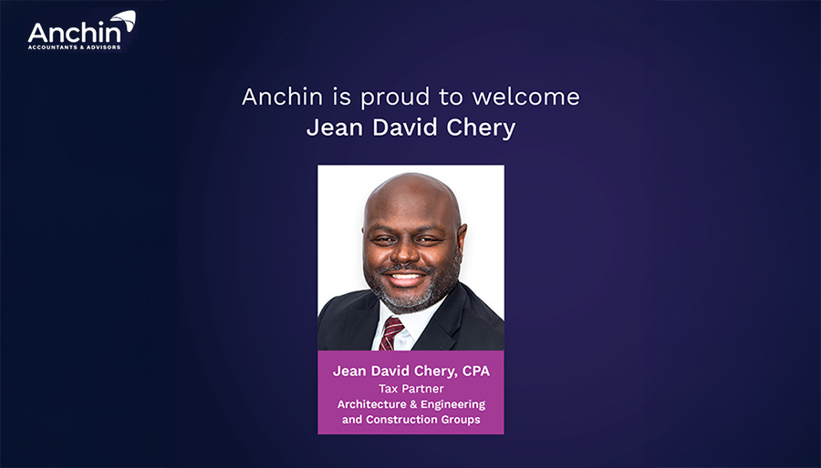 Anchin adds Jean David Chery as tax partner 
